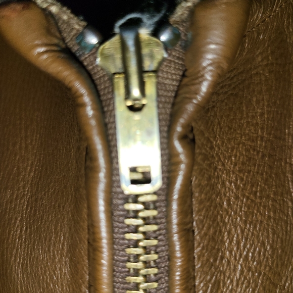 Vintage Leather Coat - Picture 5 of 6